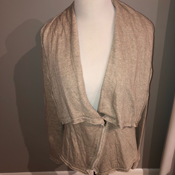 Tan Mystree jacket with shawl collar, size small - Picture 1 of 8